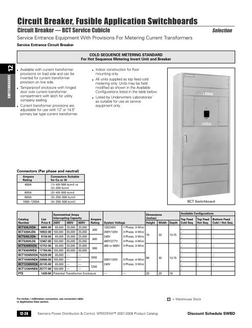 power distribution - Siemens