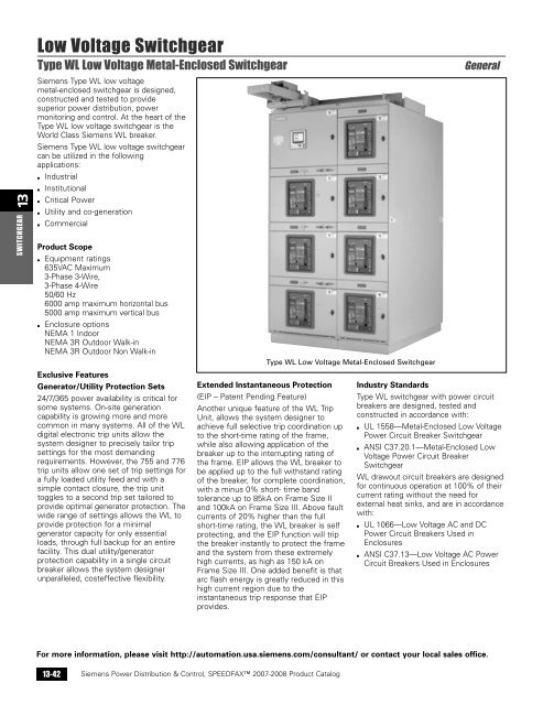 power distribution - Siemens