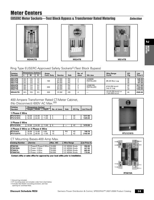 power distribution - Siemens