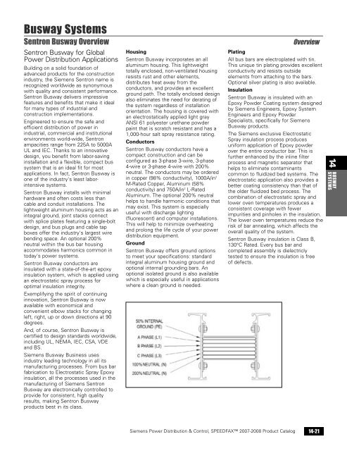 power distribution - Siemens