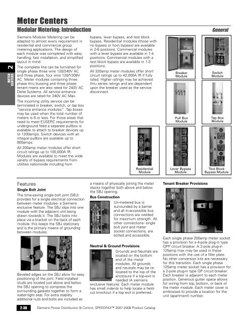 power distribution - Siemens