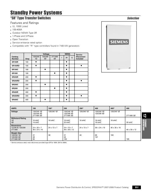 power distribution - Siemens