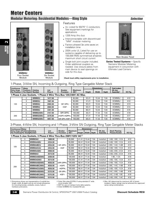 power distribution - Siemens