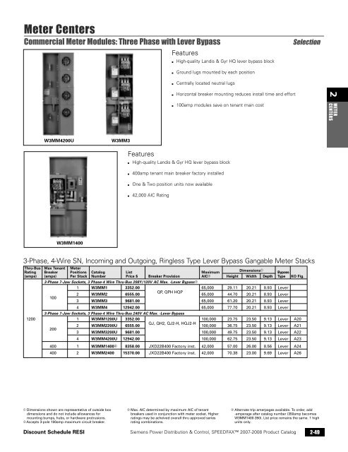 power distribution - Siemens