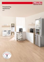 Freestanding Appliances - Miele