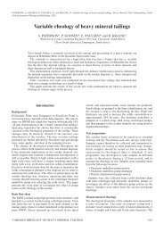 Variable rheology of heavy mineral tailings - Paterson & Cooke