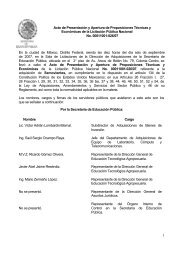 Acto de PresentaciÃ³n y Apertura de Proposiciones TÃ©cnicas y ...