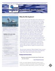 The NOAA Ship Okeanos Explorer The NOAA Ship Okeanos ...