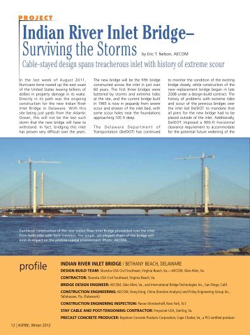 Indian River Inlet Bridge - Aspire - The Concrete Bridge Magazine