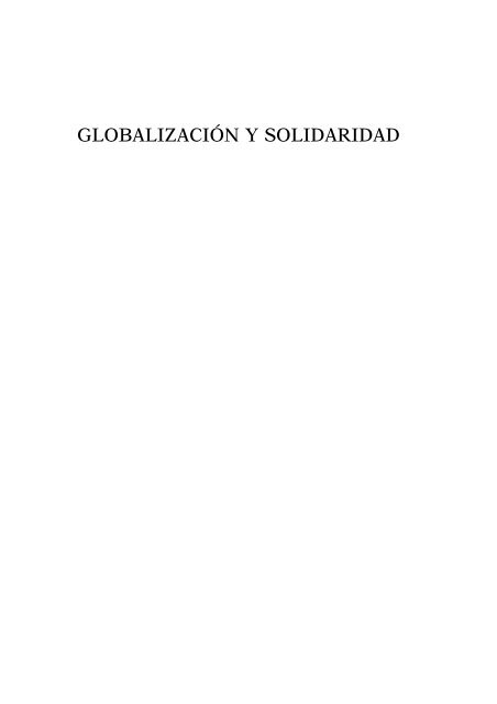 Globalización y Solidaridad