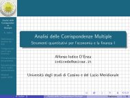 Analisi delle Corrispondenze Multiple - Strumenti ... - Docente.unicas.it