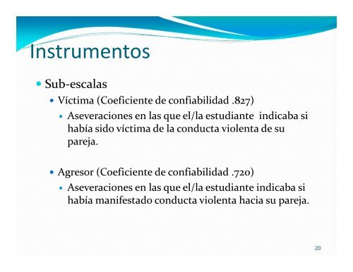 Experiencias de violencia en las relaciones de pareja ...