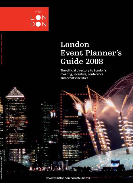 London Event Planner\'s Guide 2008 - London & Partners | Baseball Caps