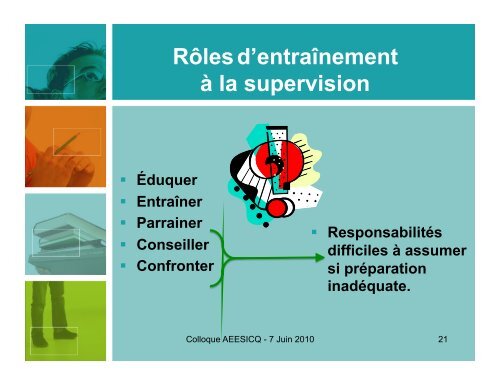 Stimuler la pensÃ©e rÃ©flexive et offrir de la rÃ©troaction lors ... - aeesicq