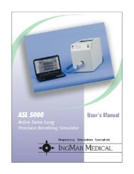 User's Manual (SW 3.2) - IngMar Medical