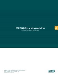 ESET NOD32 y otros antivirus