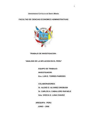 ANALISIS DE LA INFLACION EN EL PERU.pdf - Universidad ...