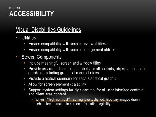 INTERNATIONALIZATION & ACCESSIBILITY