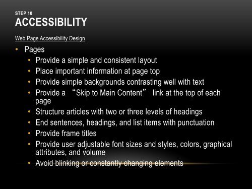 INTERNATIONALIZATION & ACCESSIBILITY