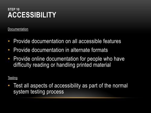 INTERNATIONALIZATION & ACCESSIBILITY