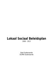 Oudenaarde - lokaal sociaal beleidsplan 2008-2014 - Vlaanderen.be