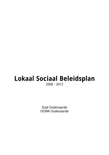 Oudenaarde - lokaal sociaal beleidsplan 2008-2014 - Vlaanderen.be