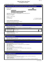 Material Safety Data Sheet - Heimerle + Meule