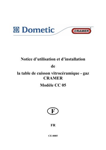 Notice d'utilisation et d'installation de la table de cuisson ...