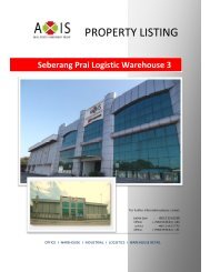 PROPERTY LISTING - Axis Reit