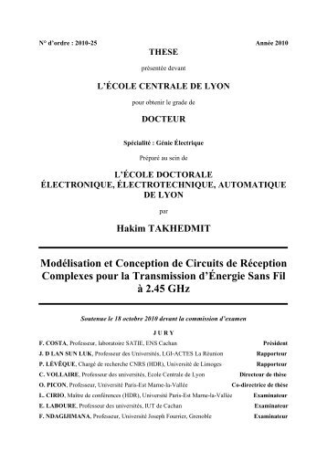 Chapitre I Introduction aux systèmes de transmission d'énergie sans fil