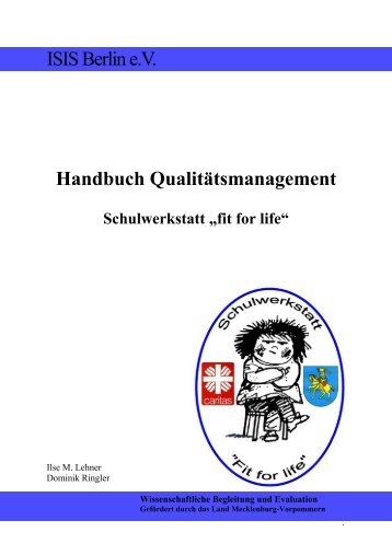 Handbuch QualitÃ¤tsmanagement Schulwerkstatt â€žfit for lifeâ€œ
