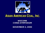 ASIAN AMERICAN COAL, INC. - CEMR