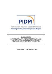 Guidelines on Differential Levy System For Takaful and ... - PIDM