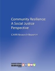 A Social Justice Perspective - Community & Regional Resilience ...