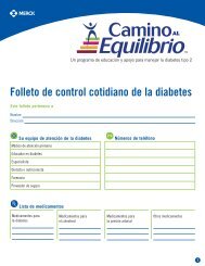 Folleto de control cotidiano de la diabetes - Januvia.com