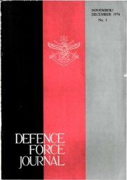 ISSUE 1 : Nov/Dec - 1976 - Australian Defence Force Journal