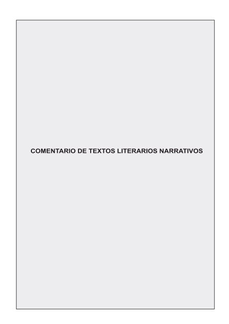 CÃ³mo comentar textos narrativos