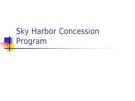 Sky Harbor Concessions - Phoenix Sky Harbor International Airport