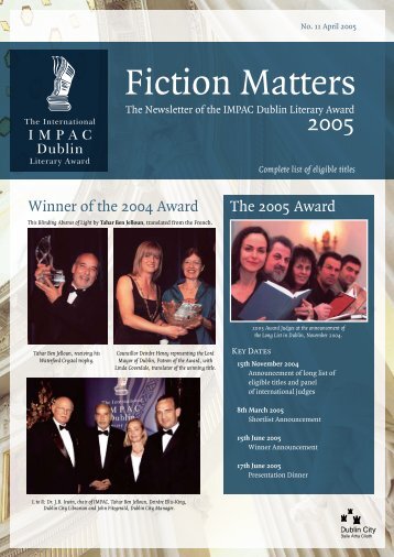 Fiction Matters 2005 - International IMPAC Dublin Literary Award