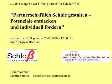 Download (pdf, 1,8 MB) - Stiftung Partner für Schule NRW