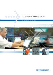 FTS 3020 FIXED TERMINAL SYSTEM - Frequentis