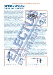 OPTOCOUPLERS: - Jaycar Electronics