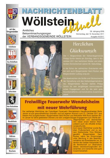 KW 45 / 10.11.2011 - Verbandsgemeinde Wöllstein