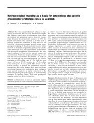 Hydrogeological mapping as a basis for establishing site-specific ...