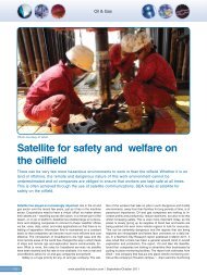 Satellite for safety and welfare on the oilfield - Satellite Evolution ...