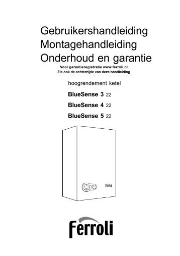 Gebruikershandleiding Montagehandleiding Onderhoud en ... - Ferroli