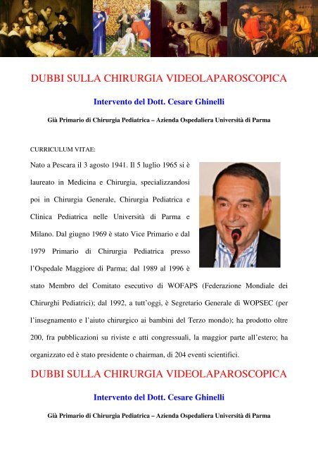 dubbi sulla chirurgia laparoscopica, del dott ... - lostatoperfetto.it