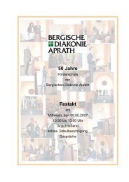 50 Jahre Festakt - Bergische Diakonie Aprath