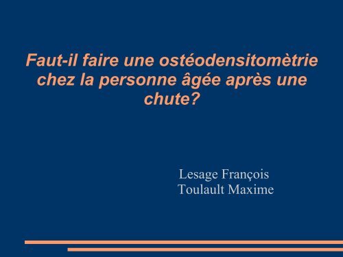 Dr Lesage/Toulault - PIRG