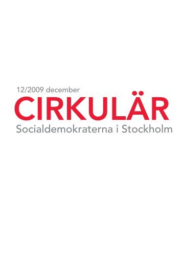 CirkulÃ¤r 2009-12 - Socialdemokraterna